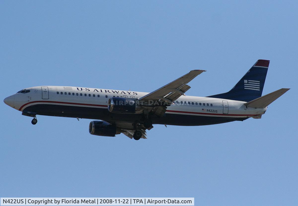 N422US, 1989 Boeing 737-401 C/N 23989, US Airways 737-400