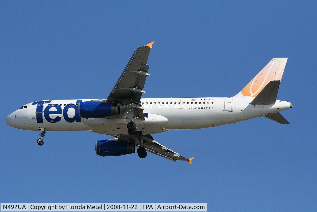 N492UA, 2002 Airbus A320-232 C/N 1755, Ted A320