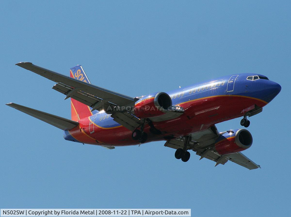 N502SW, 1990 Boeing 737-5H4 C/N 24179, Southwest 737-500