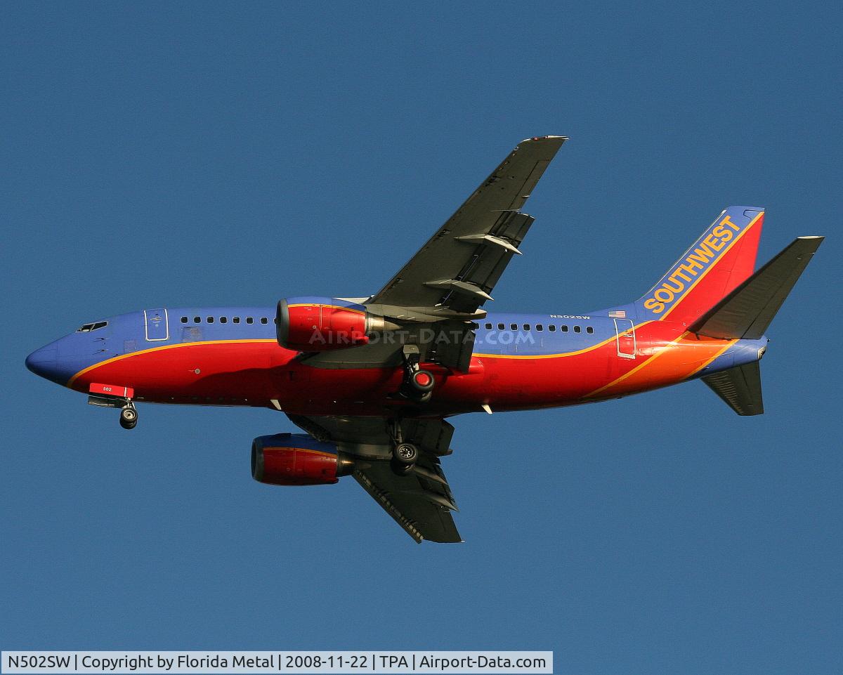 N502SW, 1990 Boeing 737-5H4 C/N 24179, Southwest 737-500