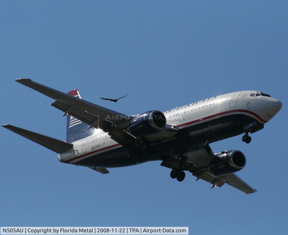 N505AU, 1987 Boeing 737-3B7 C/N 23380, US Airways 737-300
