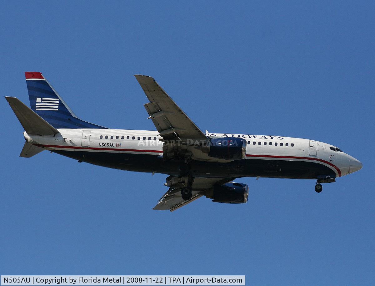 N505AU, 1987 Boeing 737-3B7 C/N 23380, US Airways 737-300