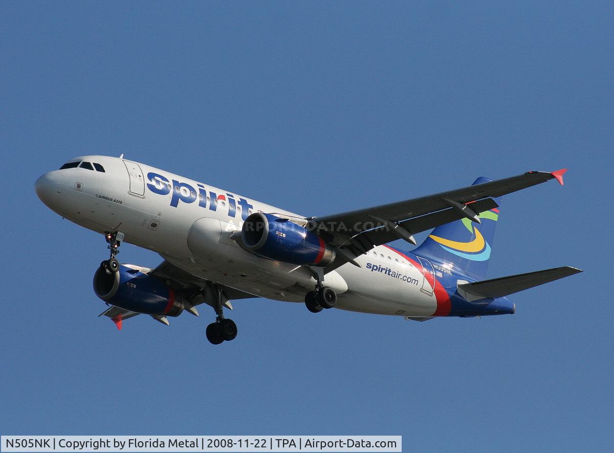 N505NK, 2005 Airbus A319-132 C/N 2485, Spirit A319