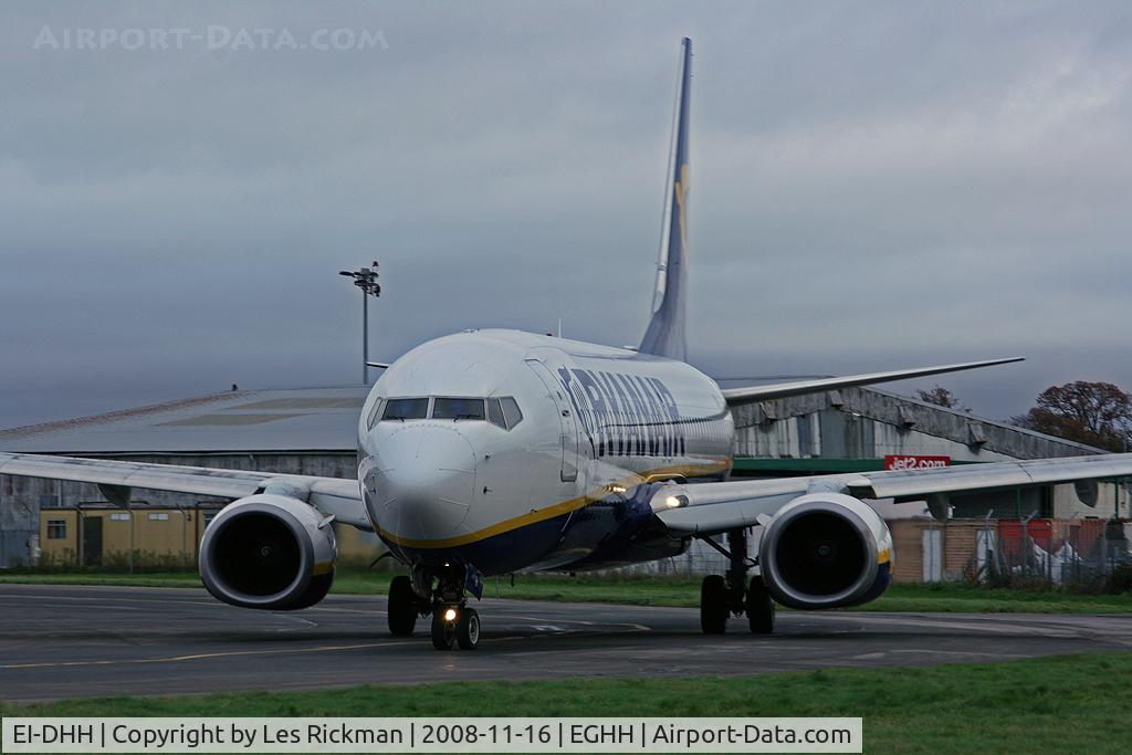 EI-DHH, 2005 Boeing 737-8AS C/N 33817, Ryanair 737 at Bournemouth