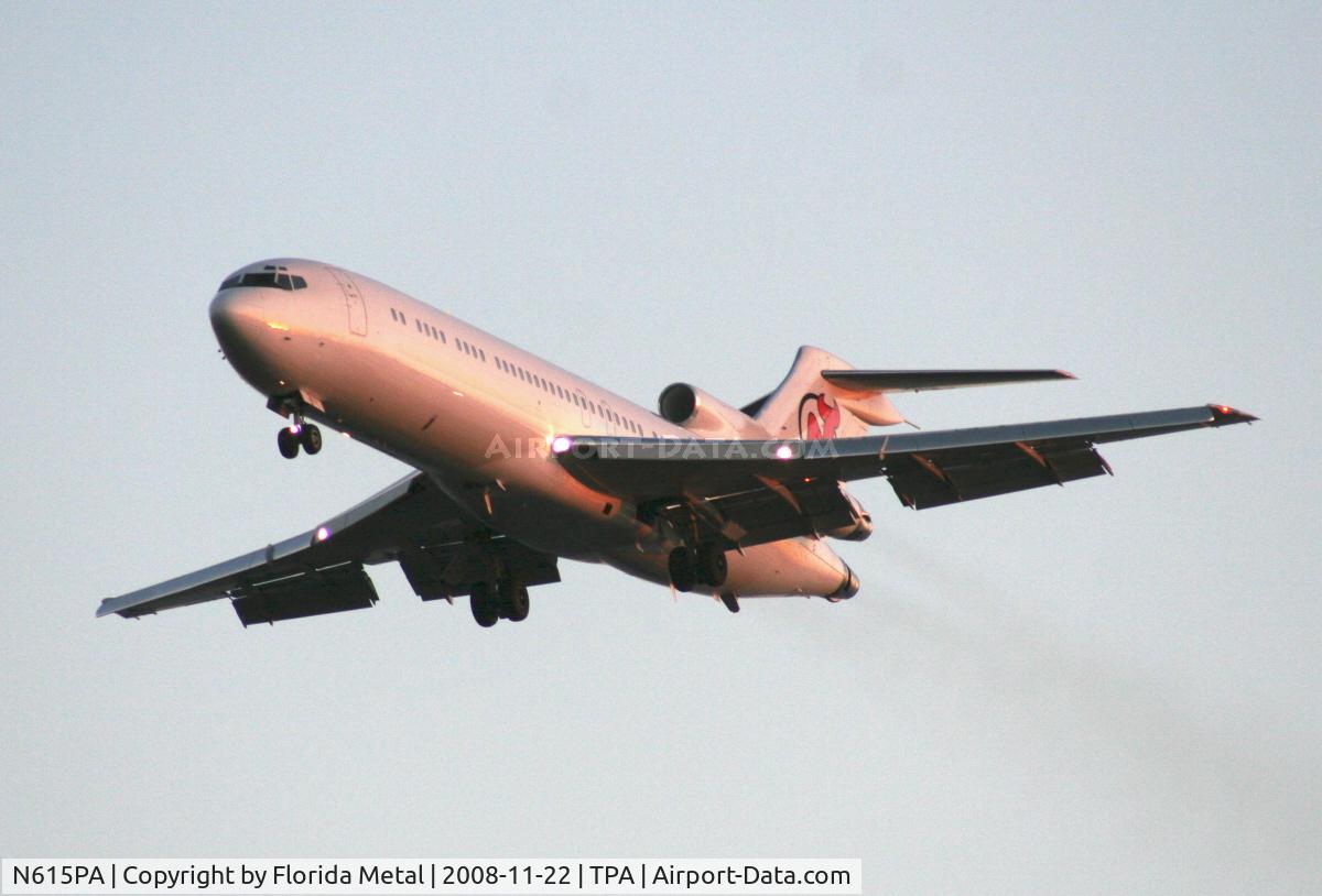 N615PA, 1976 Boeing 727-243 C/N 21266, NHL Team New Jersey Devil's 727 flying team in to play Tampa Bay Lightning