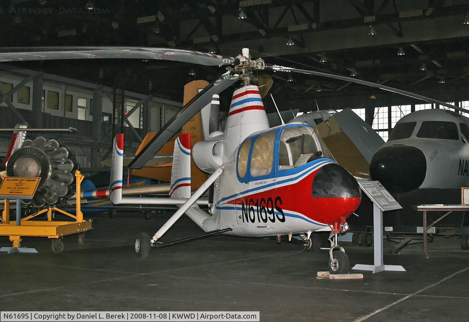 N6169S, 1965 Air & Space America Inc 18A C/N 18-59, A rare 1965-vintage autogyro takes up residence at the Naval Air Museum.
