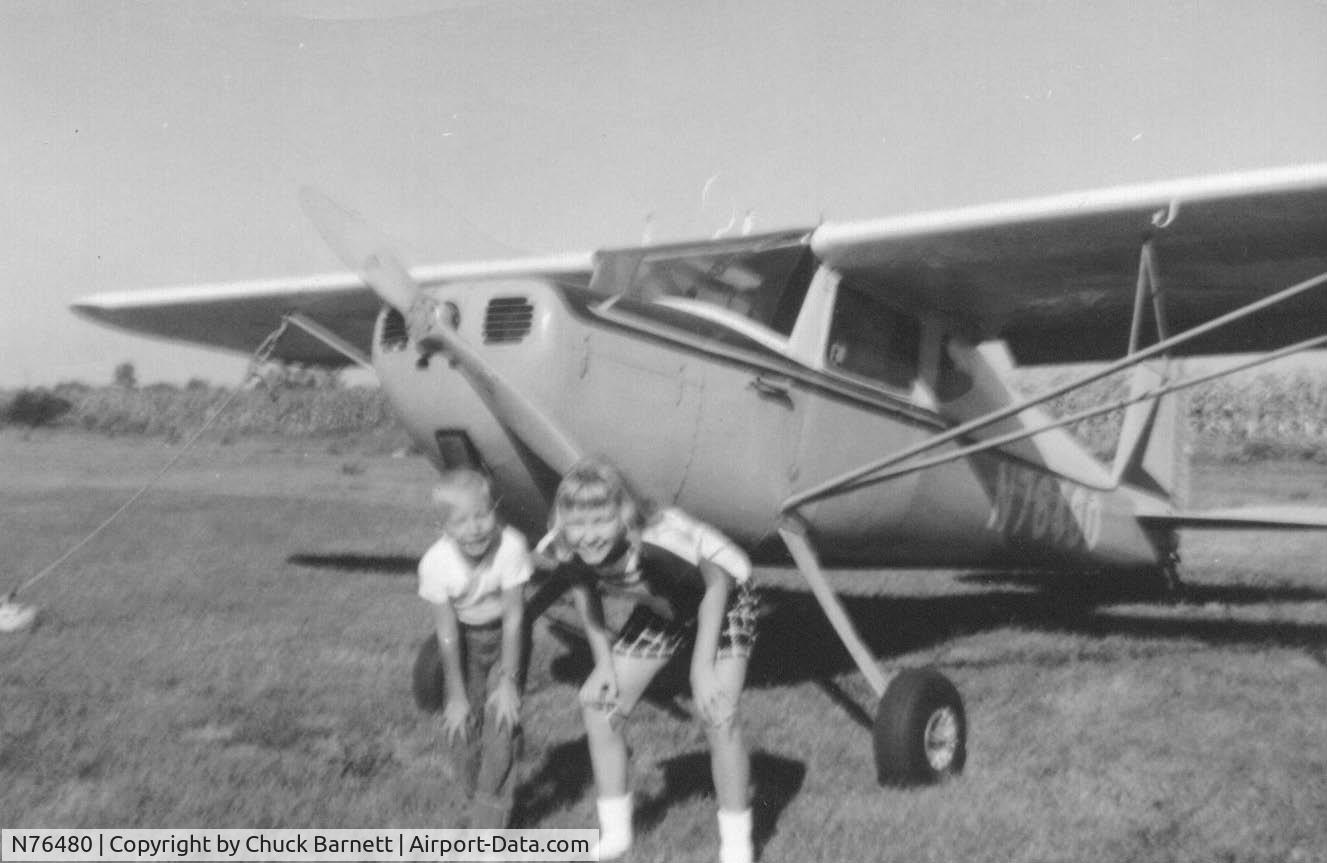 N76480, 1946 Cessna 140 C/N 10912, My Dad used to rent this plane at the Elwood, Indiana airport and take me and my sister rides.