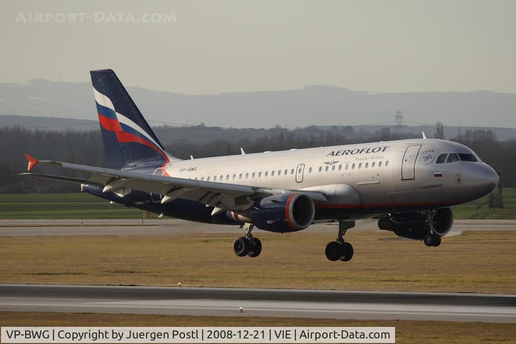 VP-BWG, 2003 Airbus A319-111 C/N 2093, Airbus A319-111