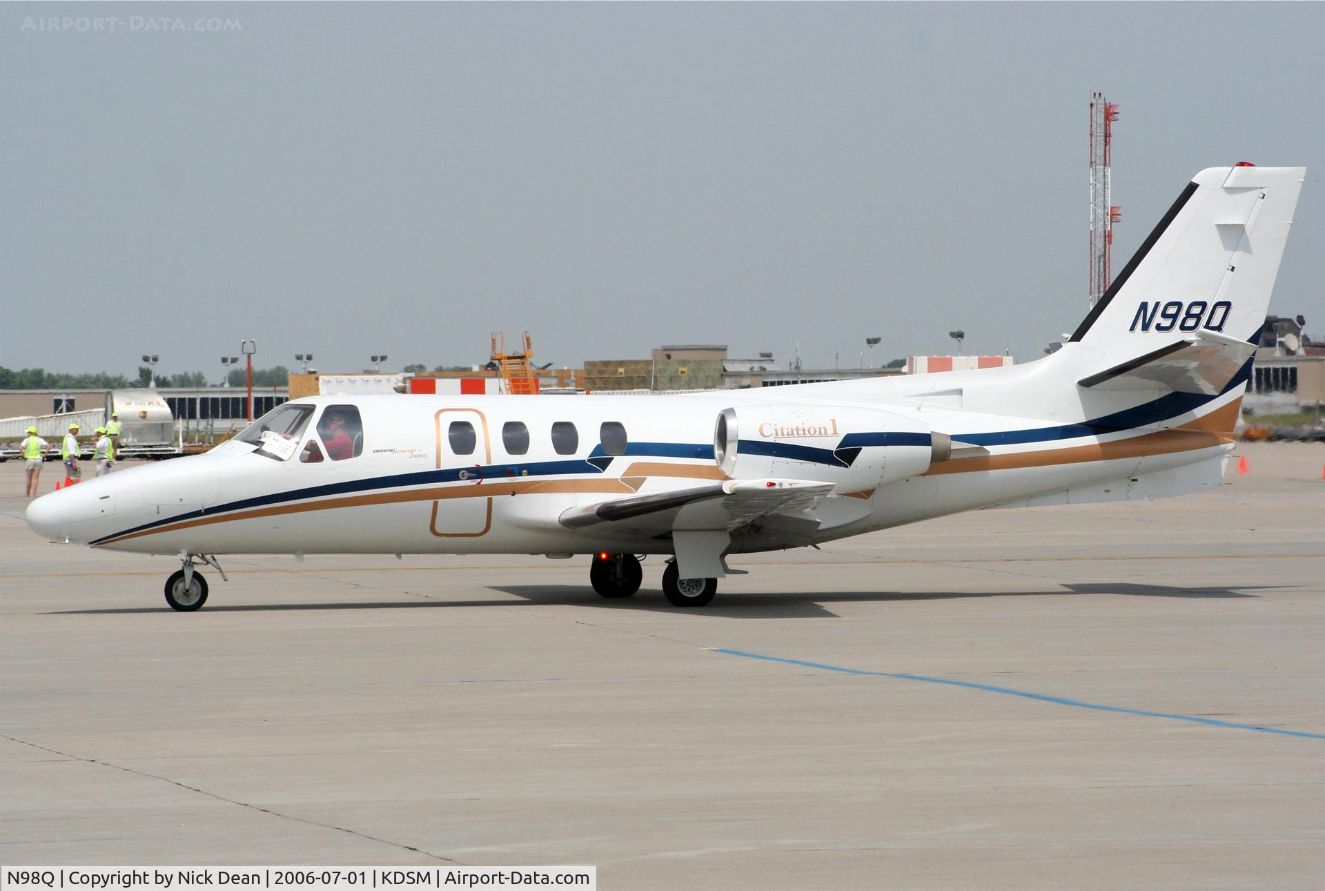 N98Q, 1972 Cessna 500 Citation 1 C/N 500-0040, KDSM