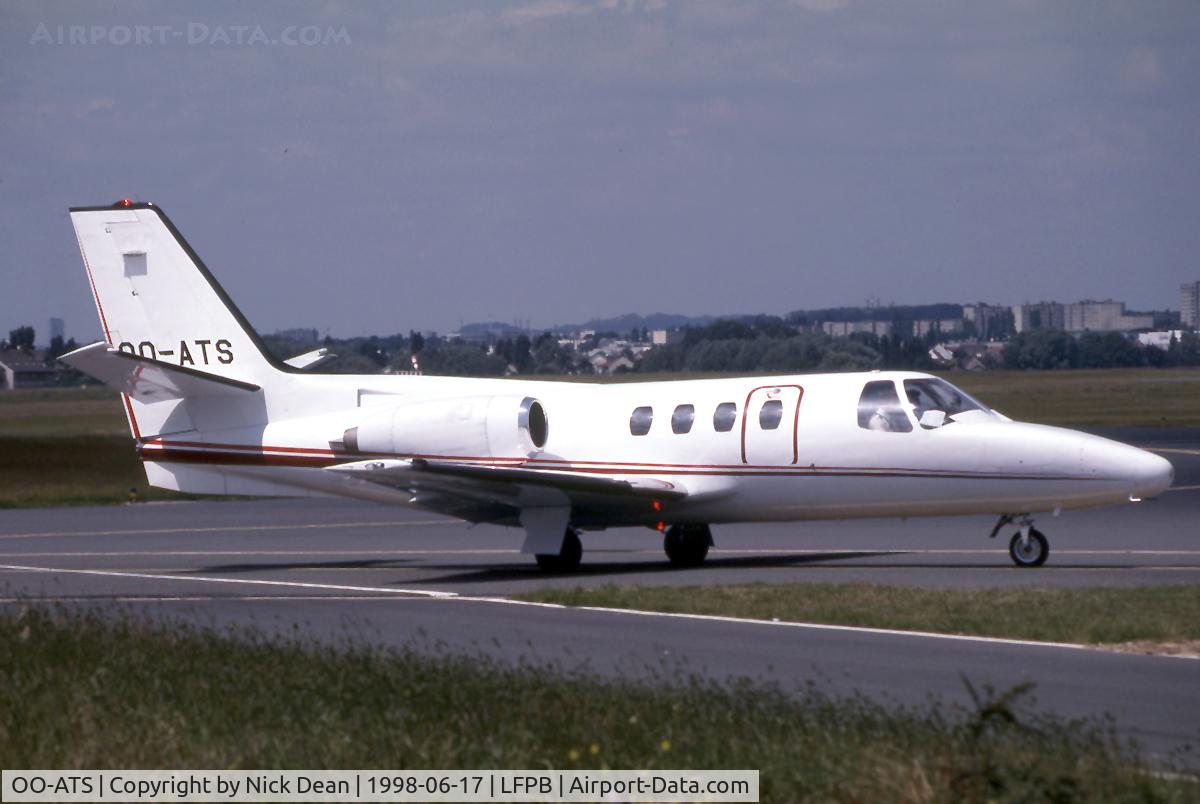 OO-ATS, 1972 Cessna 500 Citation I C/N 500-0044, LFPB (Currently registered ZS-DSA)