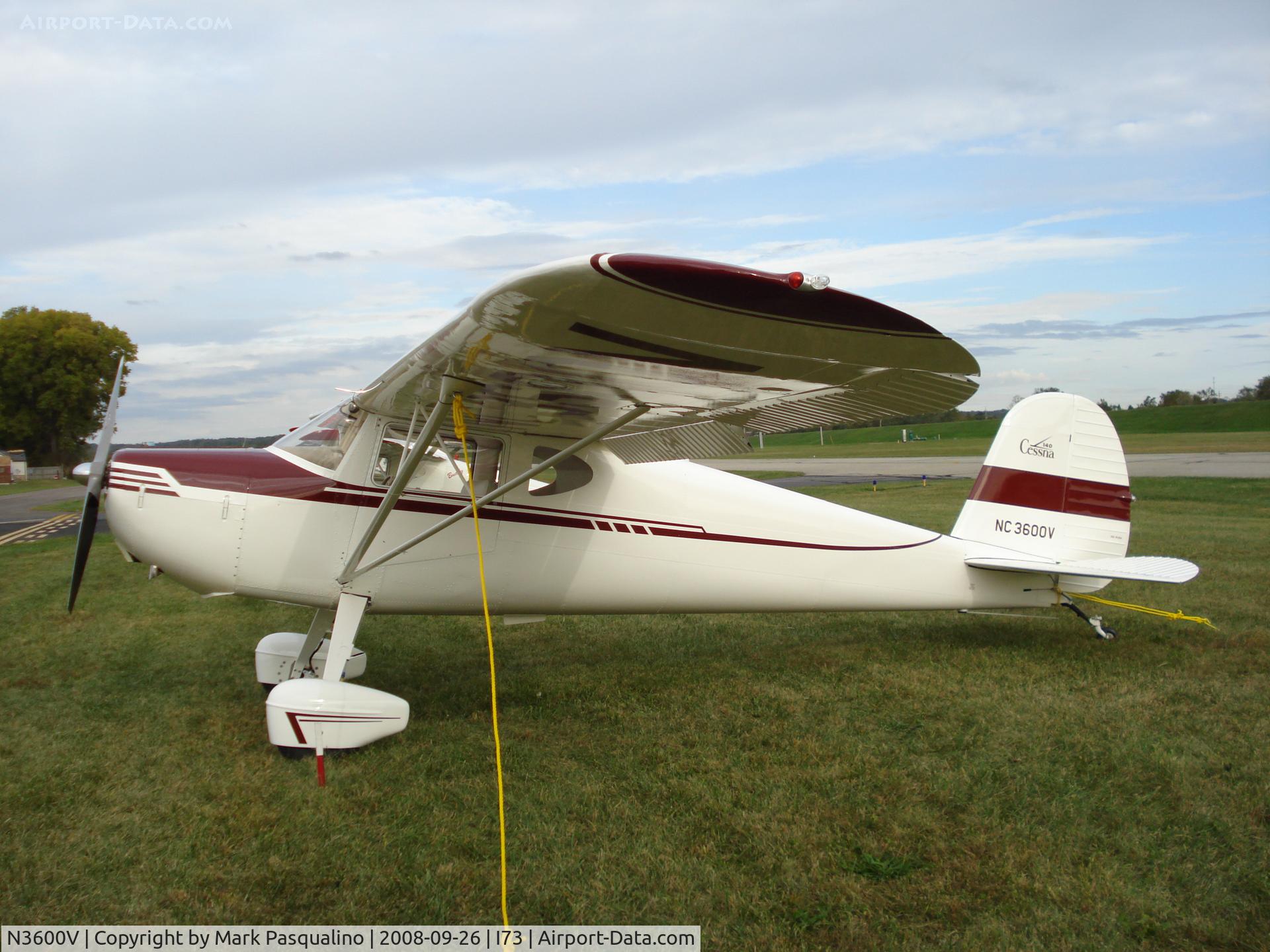 N3600V, 1948 Cessna 140 C/N 14868, Cessna 140