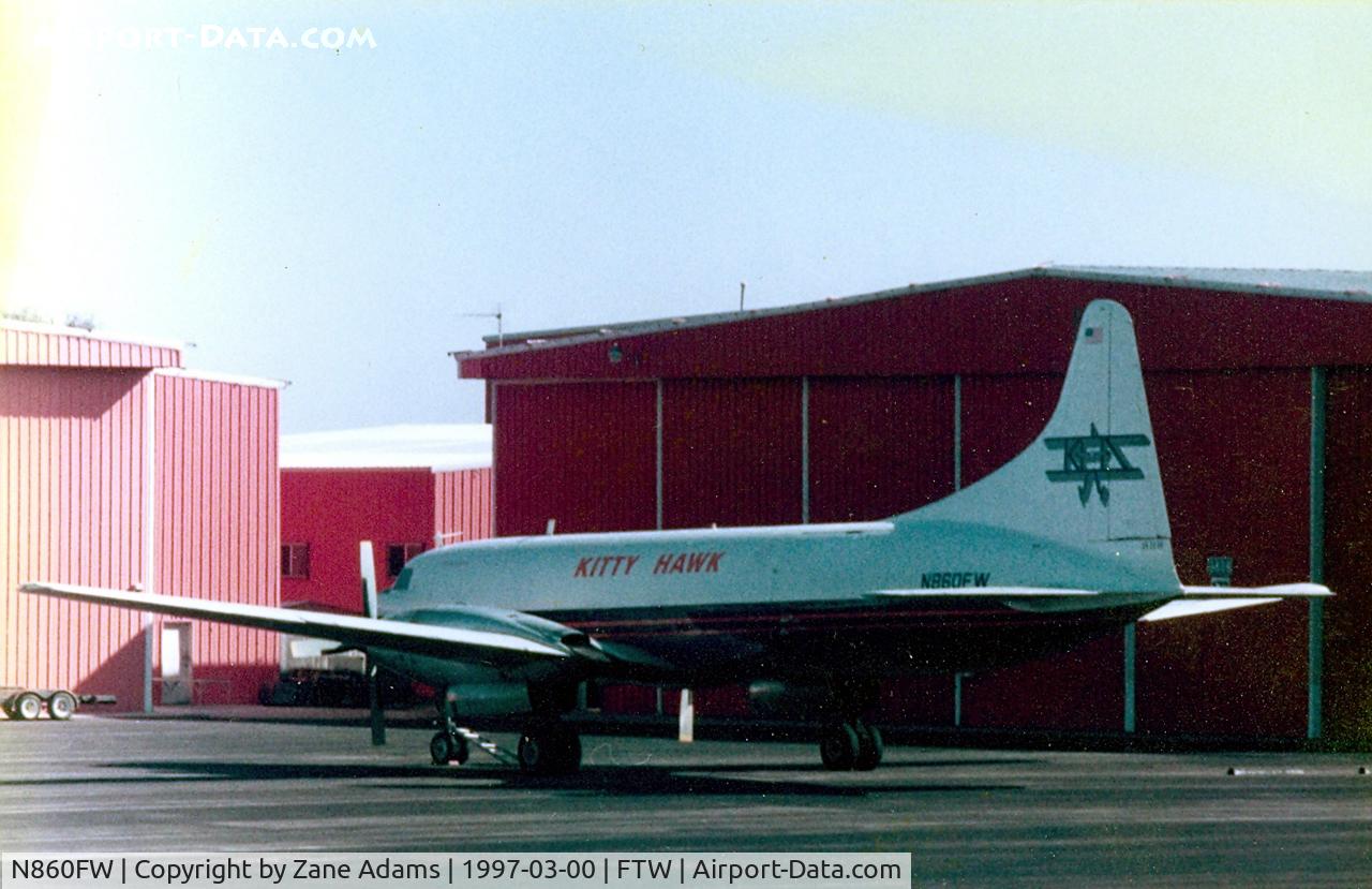 N860FW, Convair 640-340D C/N 10, Kitty Hawk AIr Frieght at Meacham Field