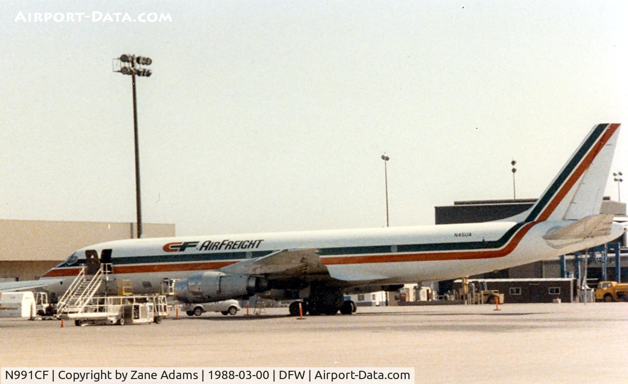 N991CF, 1965 Douglas DC-8F-54 C/N 45801, Ex, N8045U, N45UA (as photographed) CF Air Frieght