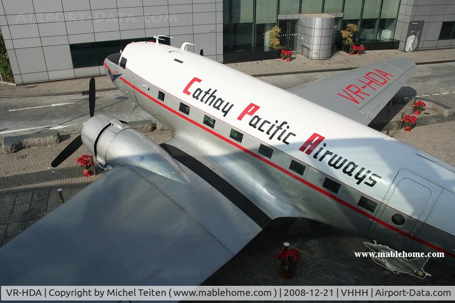 VR-HDA, Douglas C-47A Skytrain (DC-3) C/N 9525, DC-3 acquired by Cathay Pacific to celebrate its 60th birthday. Has been repainted as 