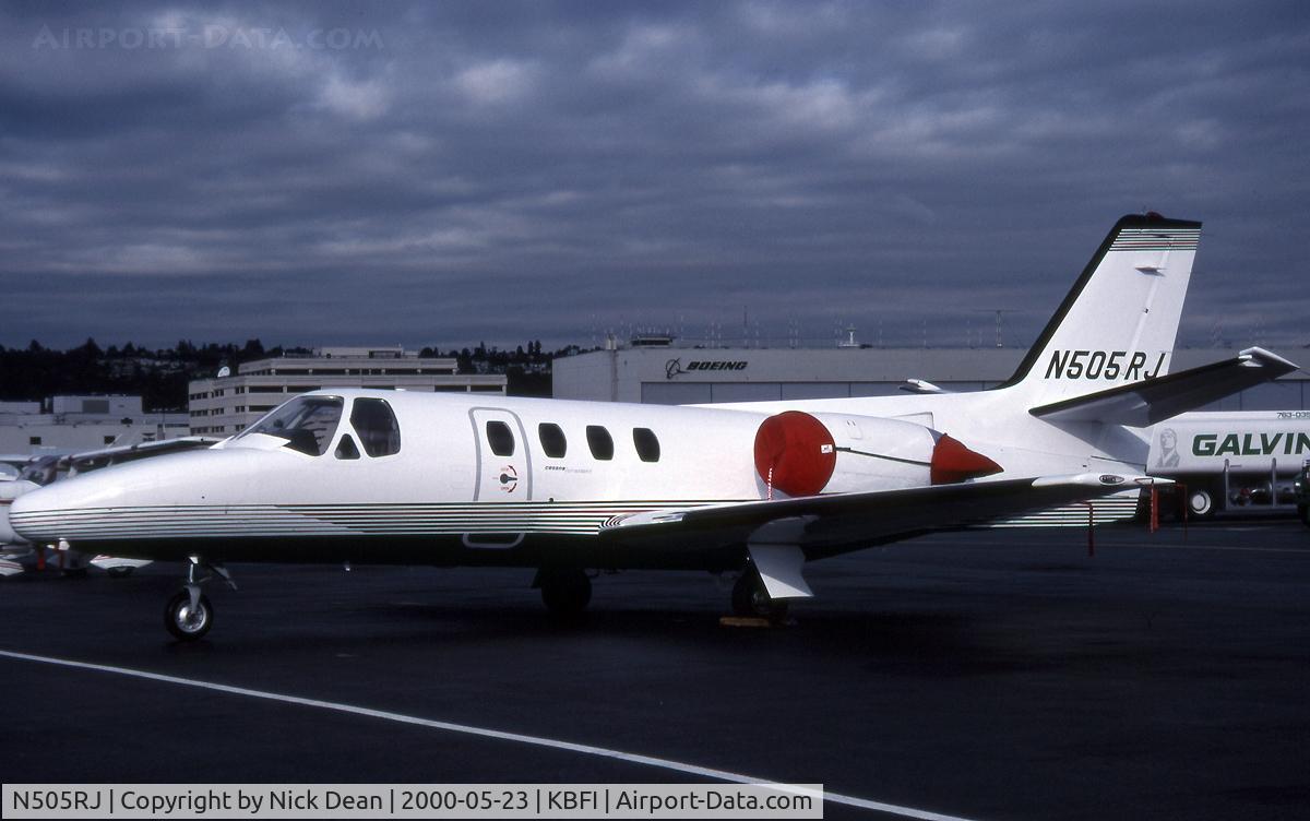 N505RJ, 1977 Cessna 501 Citation I/SP C/N 501-0009, KBFI