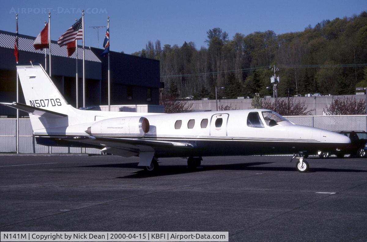 N141M, 1977 Cessna 501 Citation I/SP C/N 501-0039, KBFI (Seen here as N507DS and now registered N141M as posted)