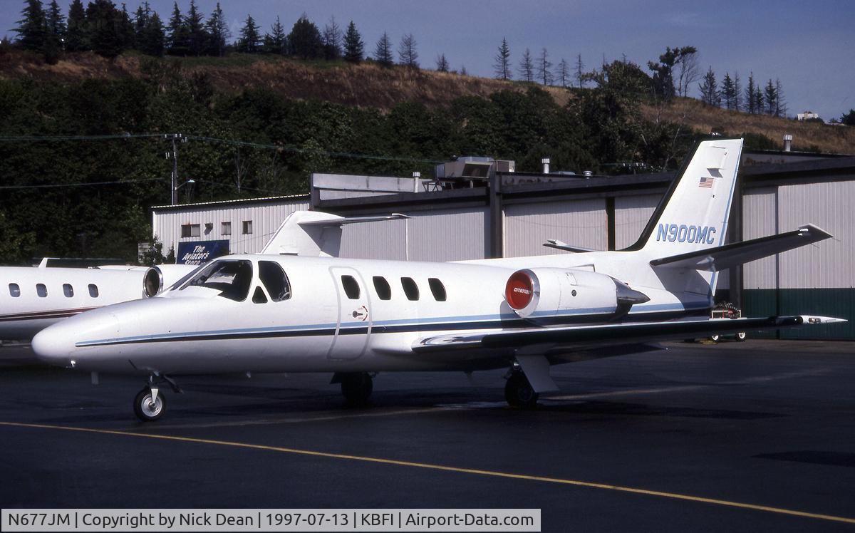 N677JM, 1978 Cessna 501 Citation I/SP C/N 501-0052, KBFI (Seen here as N900MC now registered N677JM as posted)