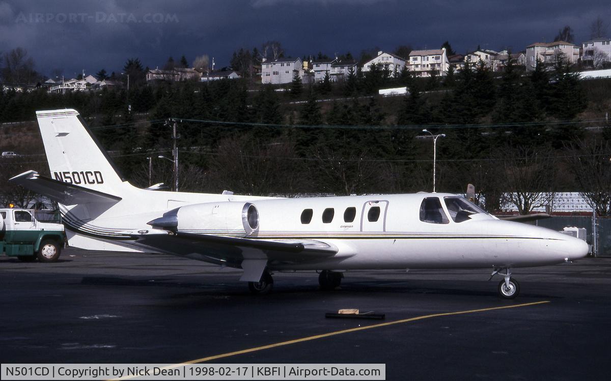 N501CD, 1978 Cessna 501 Citation I/SP C/N 501-0066, KBFI