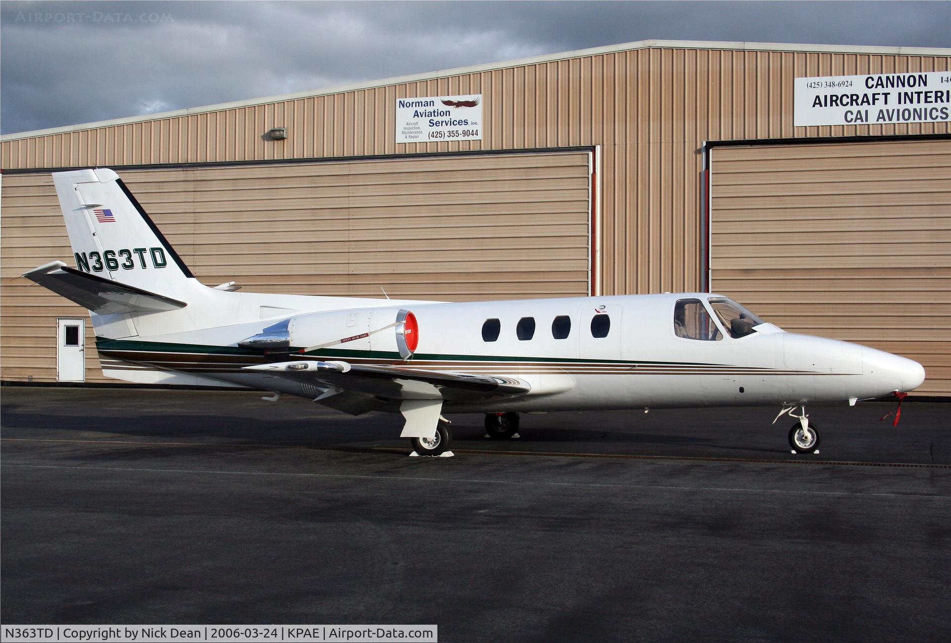 N363TD, 1978 Cessna 501 Citation I/SP C/N 501-0068, KPAE