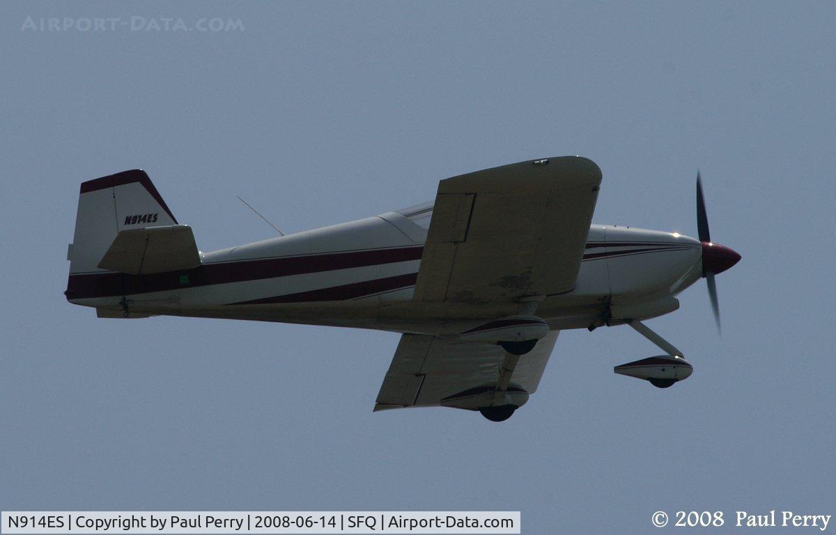 N914ES, Vans RV-6A C/N 20828, Leaving Suffolk