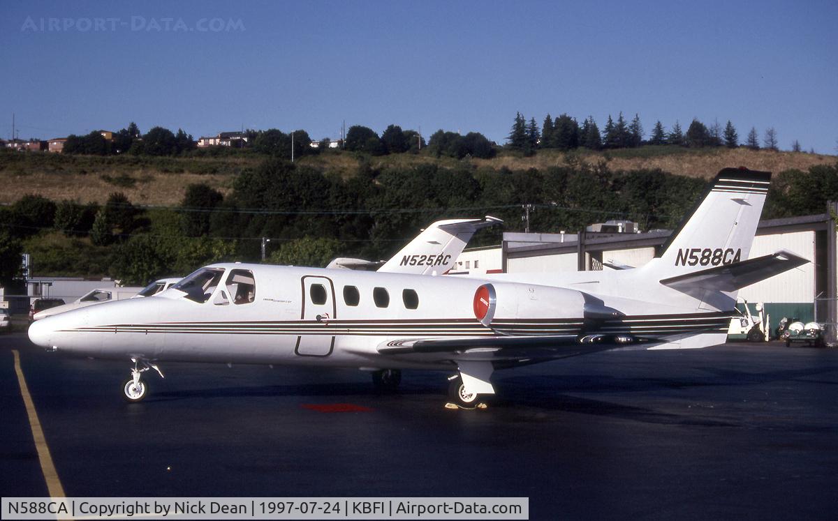 N588CA, 1979 Cessna 501 Citation I/SP C/N 501-0089, KBFI (Seen here as N588CA this aircraft is now registered VH-CCJ as posted and seen as such in the previously uploaded shot)
