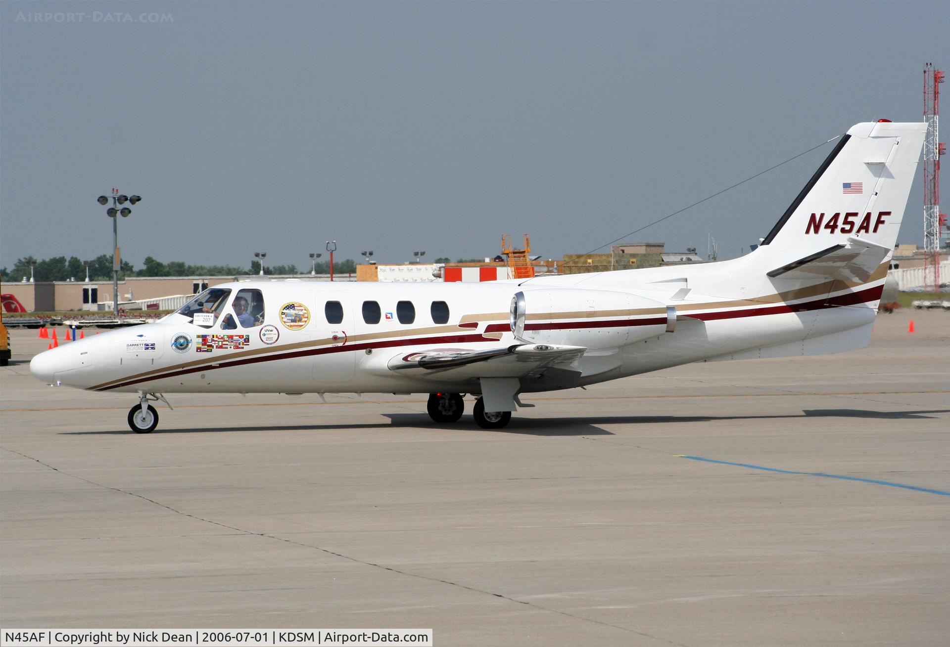 N45AF, 1978 Cessna 501 Citation I/SP C/N 5010284, KDSM