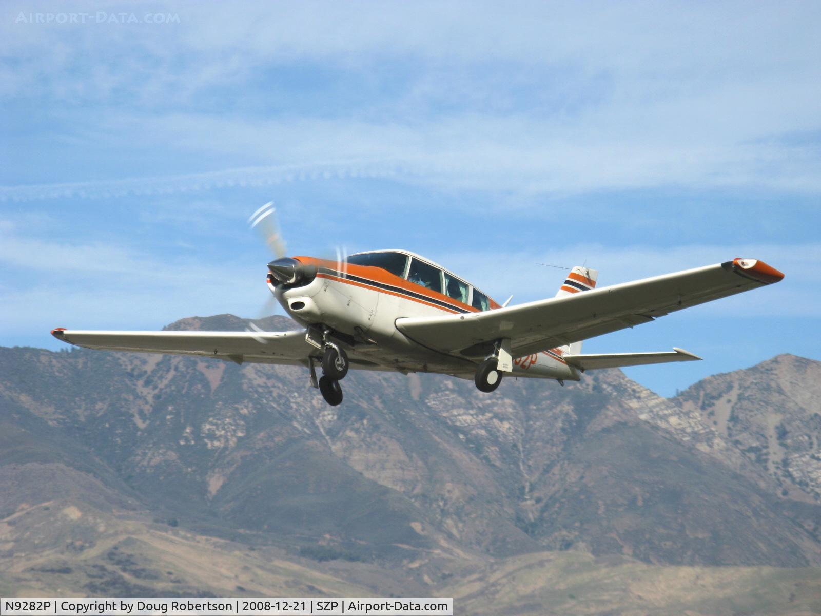 N9282P, 1968 Piper PA-24-260 C/N 24-4782, 1968 Piper PA-24-260B COMANCHE, Lycoming IO-540-D4A5 260 Hp, Experimental class, takeoff climb Rwy 22, gear coming up