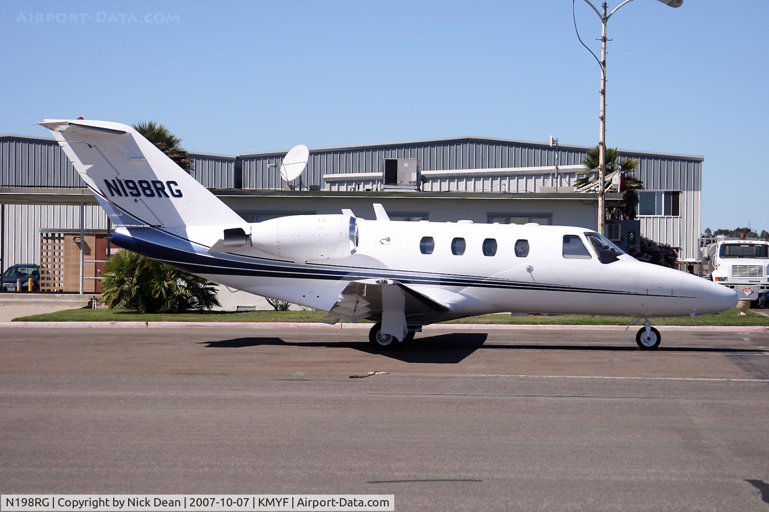 N198RG, 1997 Cessna 525 CitationJet C/N 525-0198, KMYF