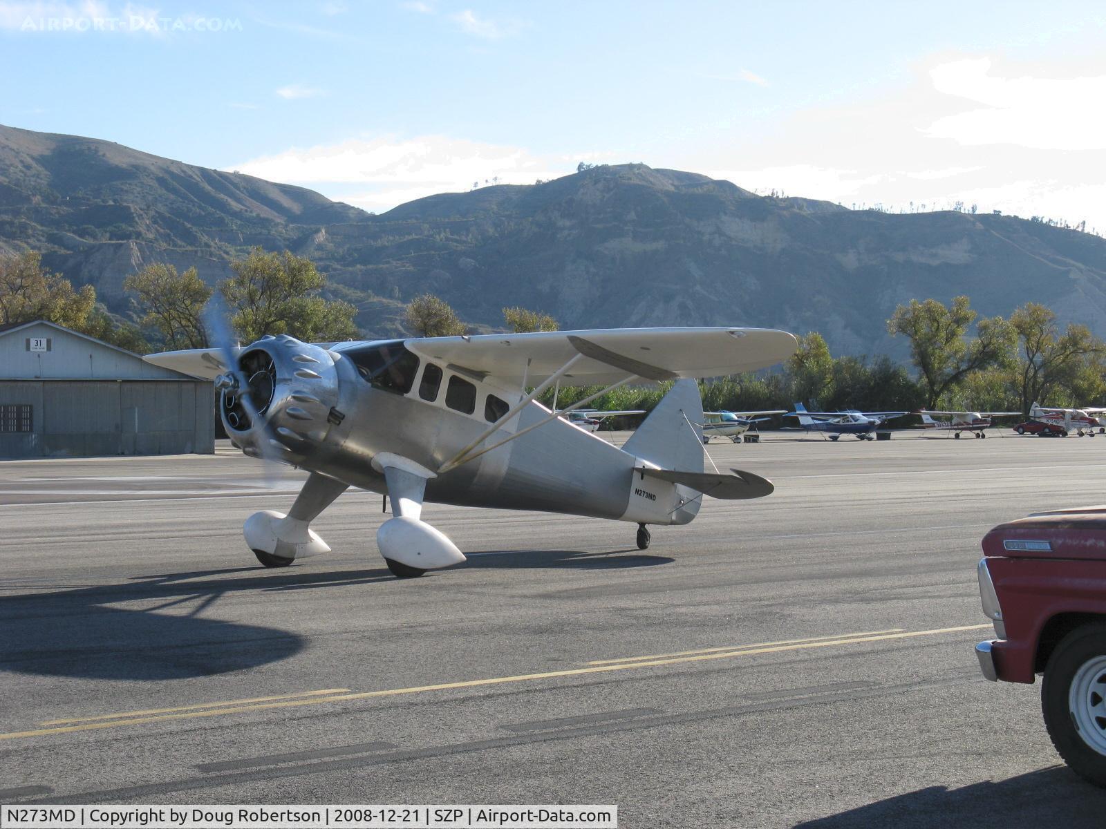 N273MD, 2008 Dickenson Howard DGA-21 (Replicate) C/N 001, Dickenson-Howard DGA-21 'Mr. Dickenson', P&W R-1340-57 Wasp 600 Hp, taxi to Rwy 22