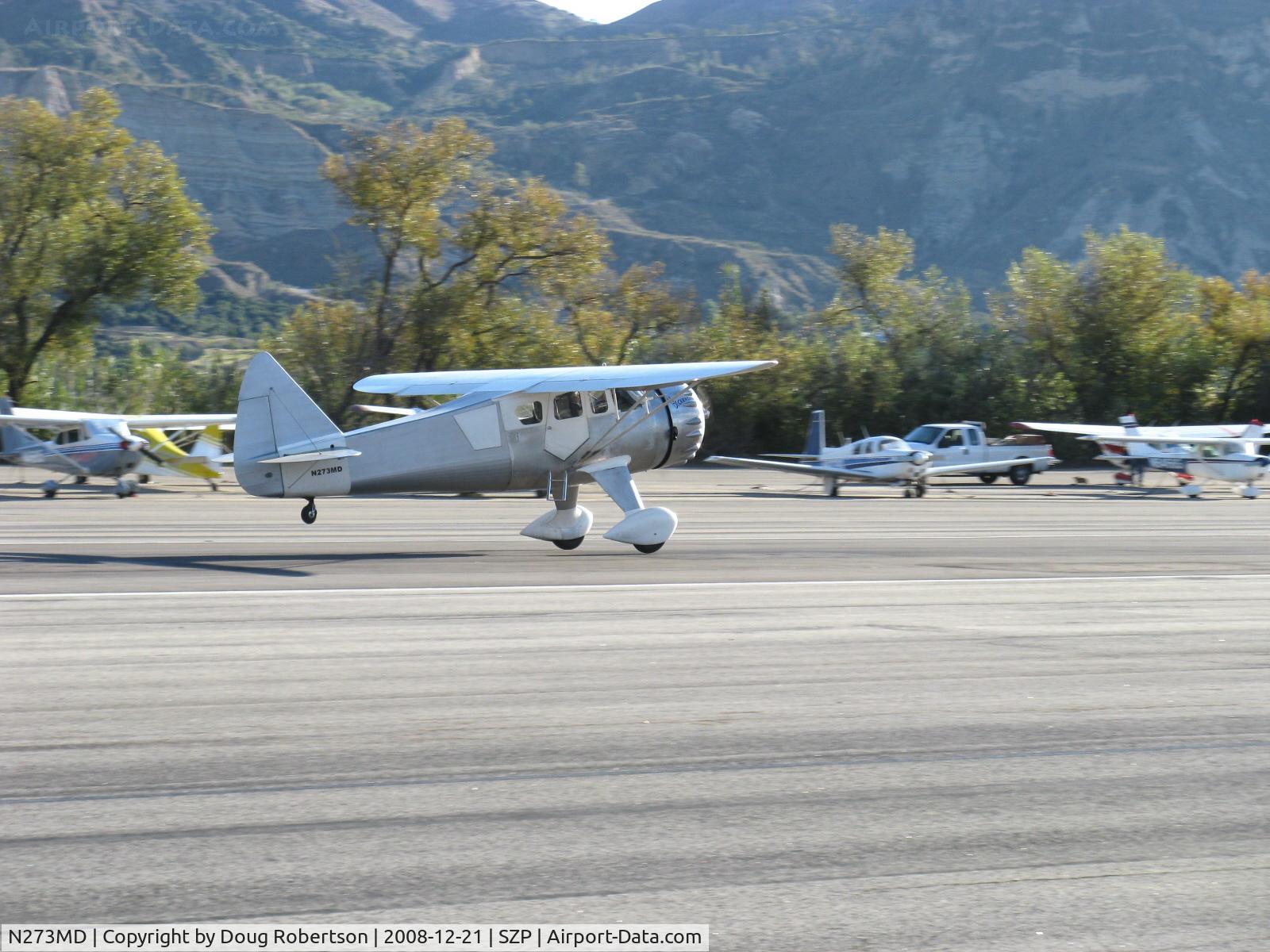 N273MD, 2008 Dickenson Howard DGA-21 (Replicate) C/N 001, Dickenson Howard DGA-21 'Mister Dickenson', P&W R-1340-57 Wasp 600 Hp, takeoff roll Rwy 22