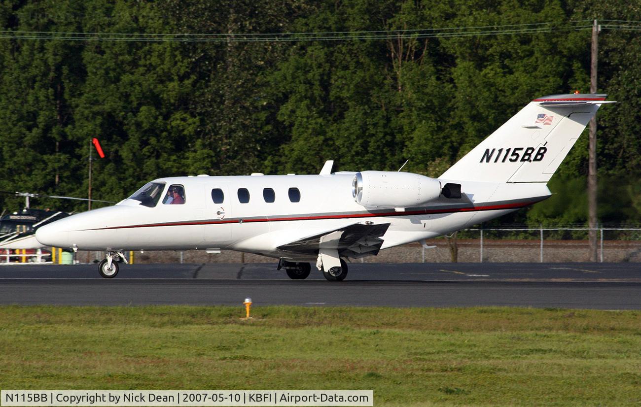 N115BB, 1999 Cessna 525 CitationJet CJ1 C/N 525-0325, KBFI