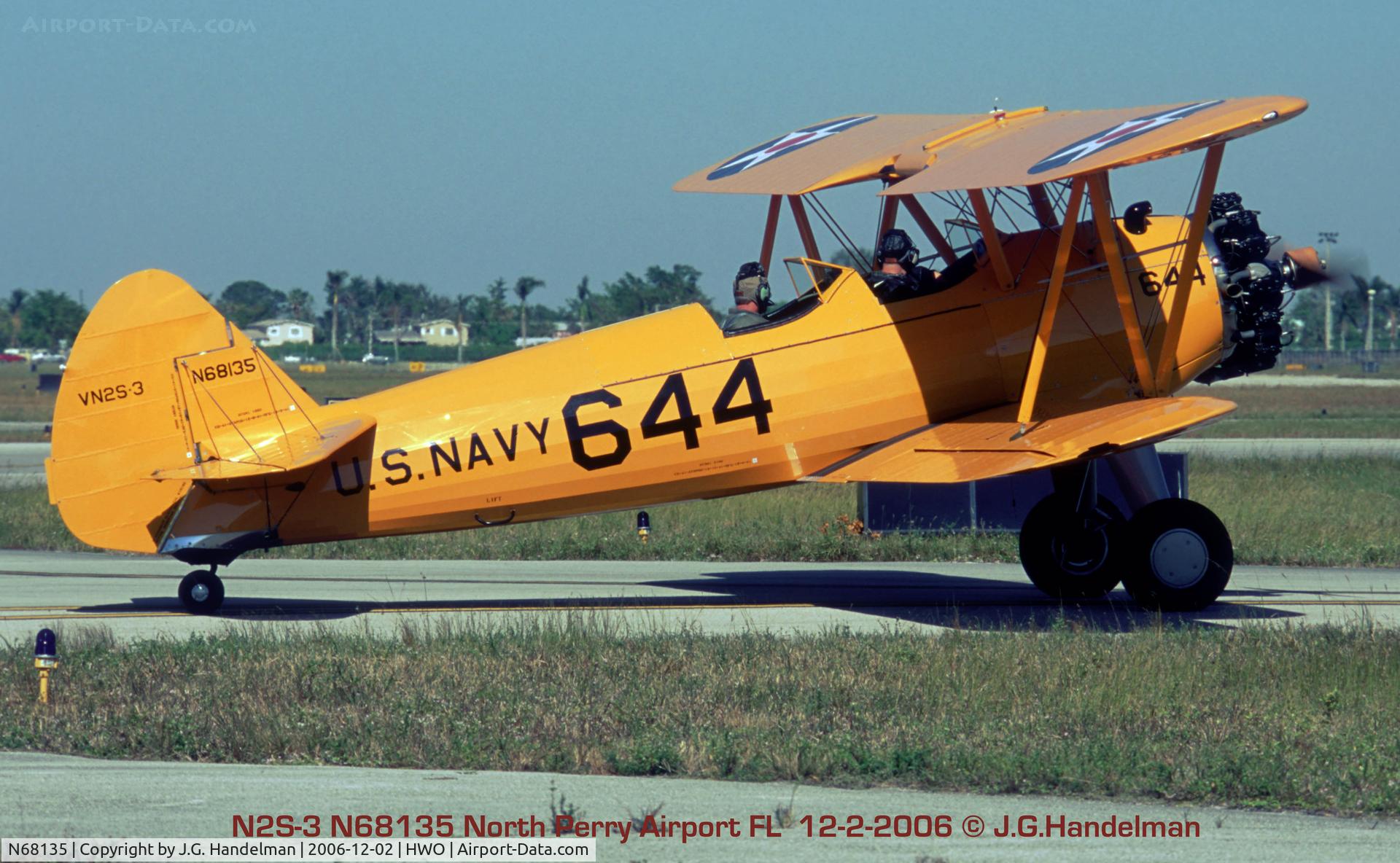 N68135, 1943 Boeing B75N1 C/N 75-7145, taxi to take off