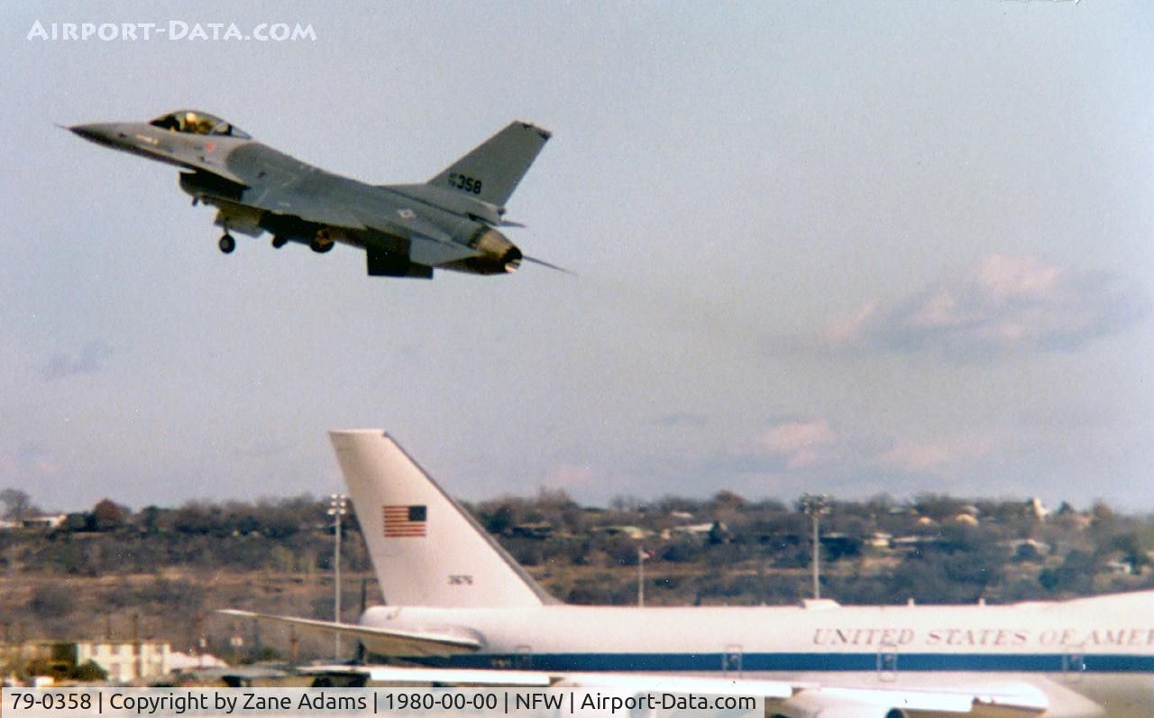 79-0358, 1979 General Dynamics F-16A Fighting Falcon C/N 61-143, F-16 Departing Carswell AFB