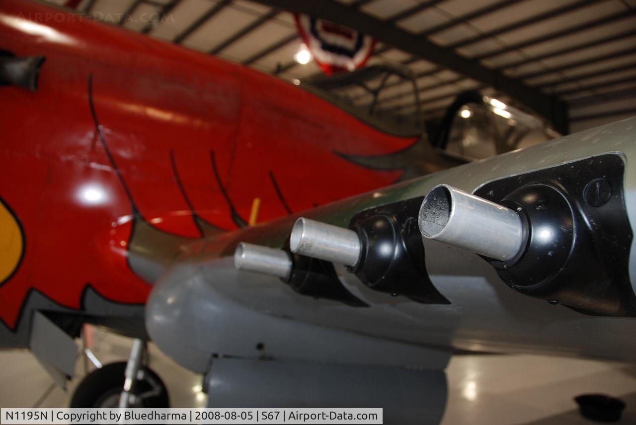 N1195N, 1942 Curtiss P-40N Warhawk C/N 130158, Parrott Livery on this P-40N. Painted to represent a P-40N from the 502nd FS, 337th FG, Napier Field, AL 1943.