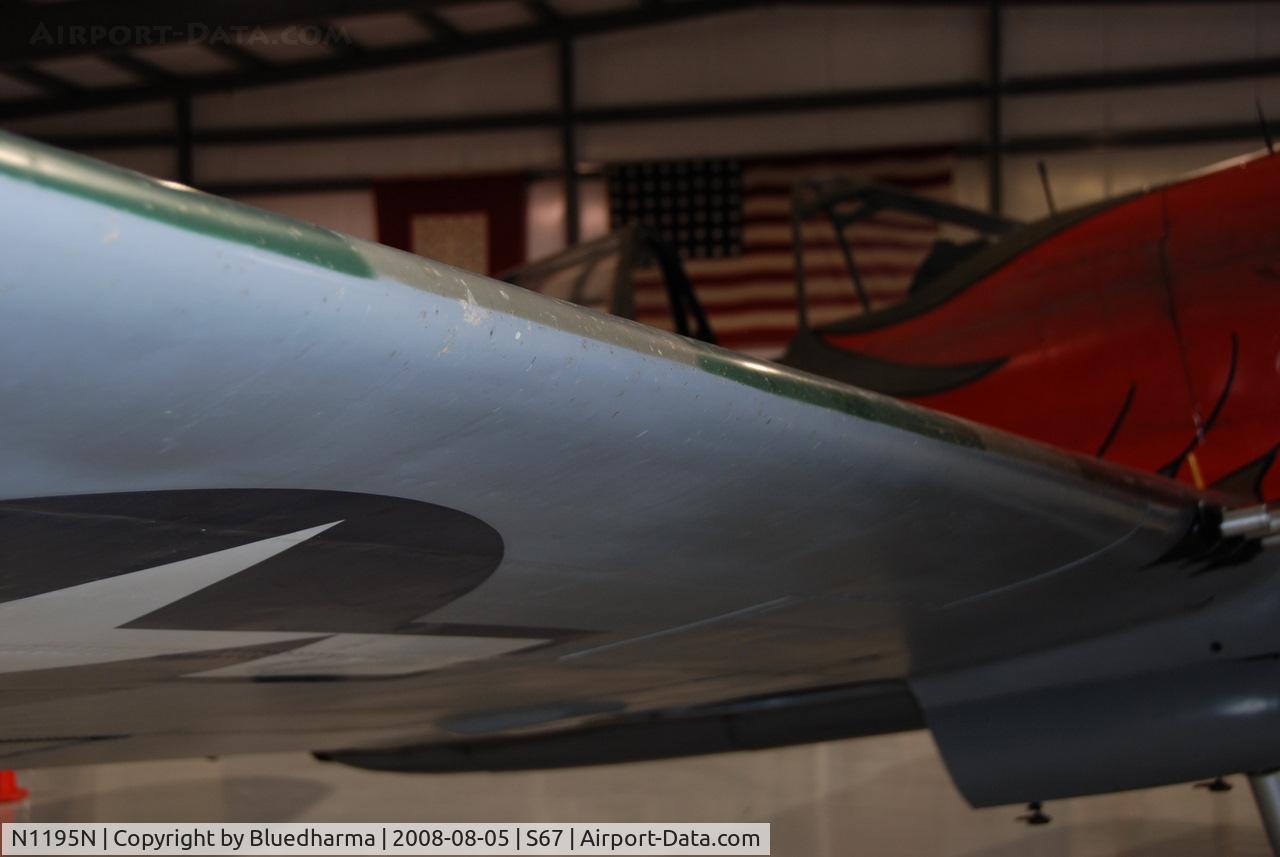 N1195N, 1942 Curtiss P-40N Warhawk C/N 130158, Parrott Head Livery on this P-40N. Painted to represent a P-40N from the 502nd FS, 337th FG, Napier Field, AL 1943.
