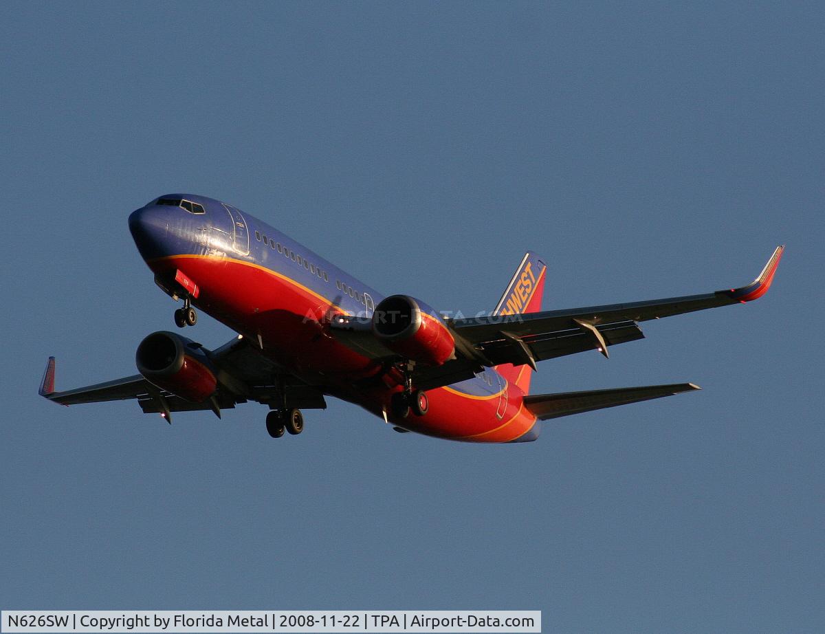 N626SW, 1996 Boeing 737-3H4 C/N 27702, Southwest 737-300