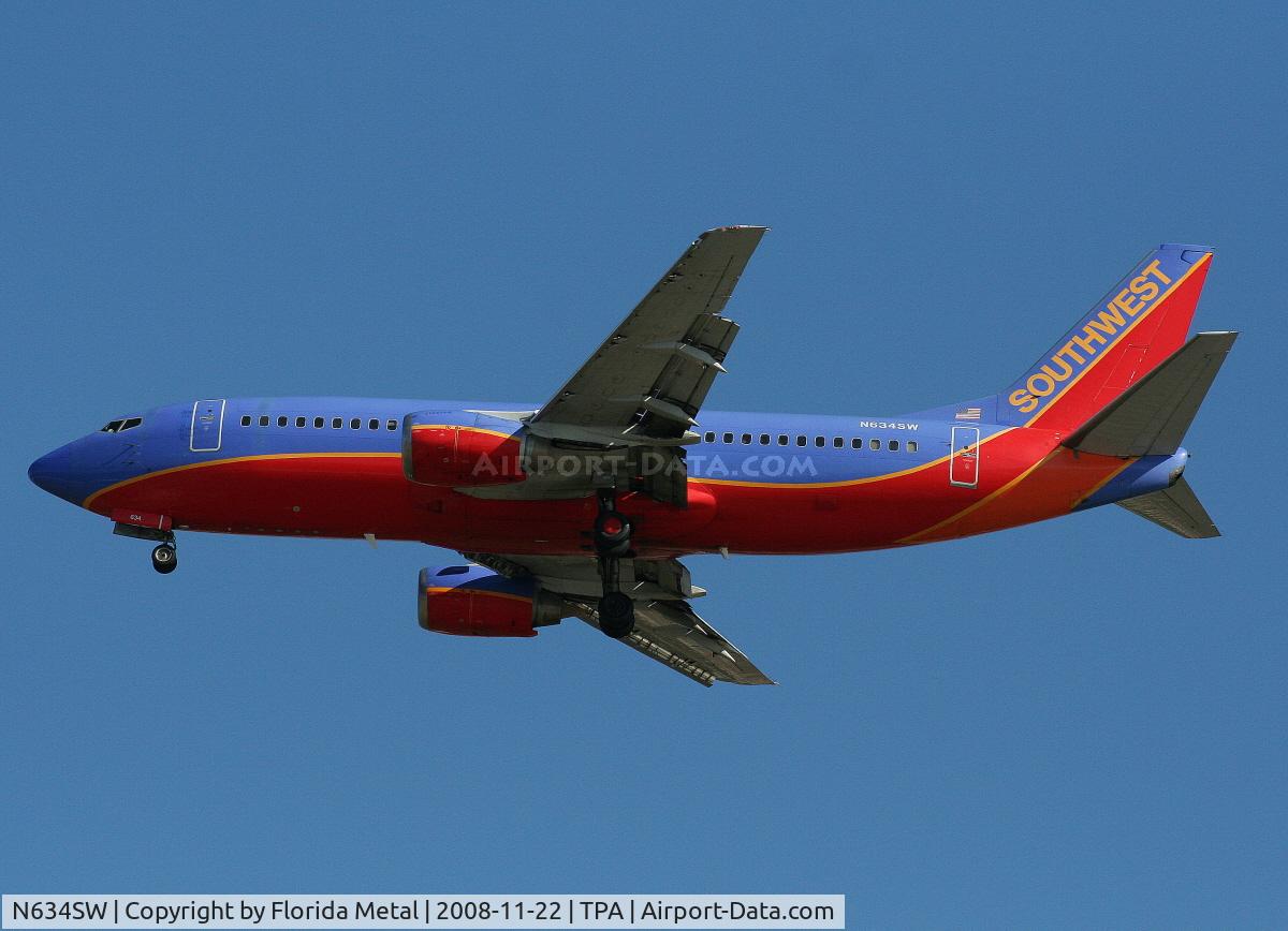 N634SW, 1996 Boeing 737-3H4 C/N 27937, Southwest 737-300