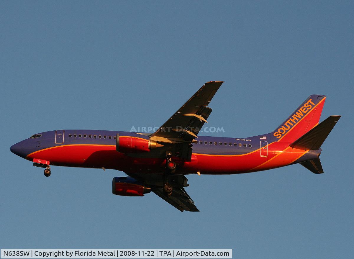 N638SW, 1996 Boeing 737-3H4 C/N 27711, Southwest 737-300