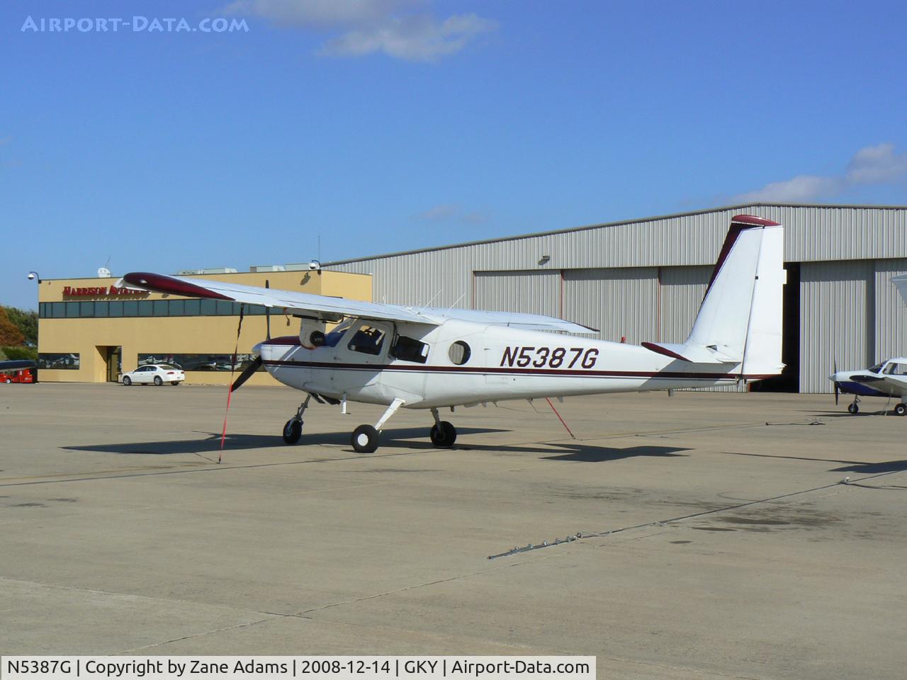 N5387G, 1967 Helio HT-295/U10D Super Courier C/N 1257 (66-14355), At Arlington Municipal - this aircraft is used for aerial shots during NFL Games