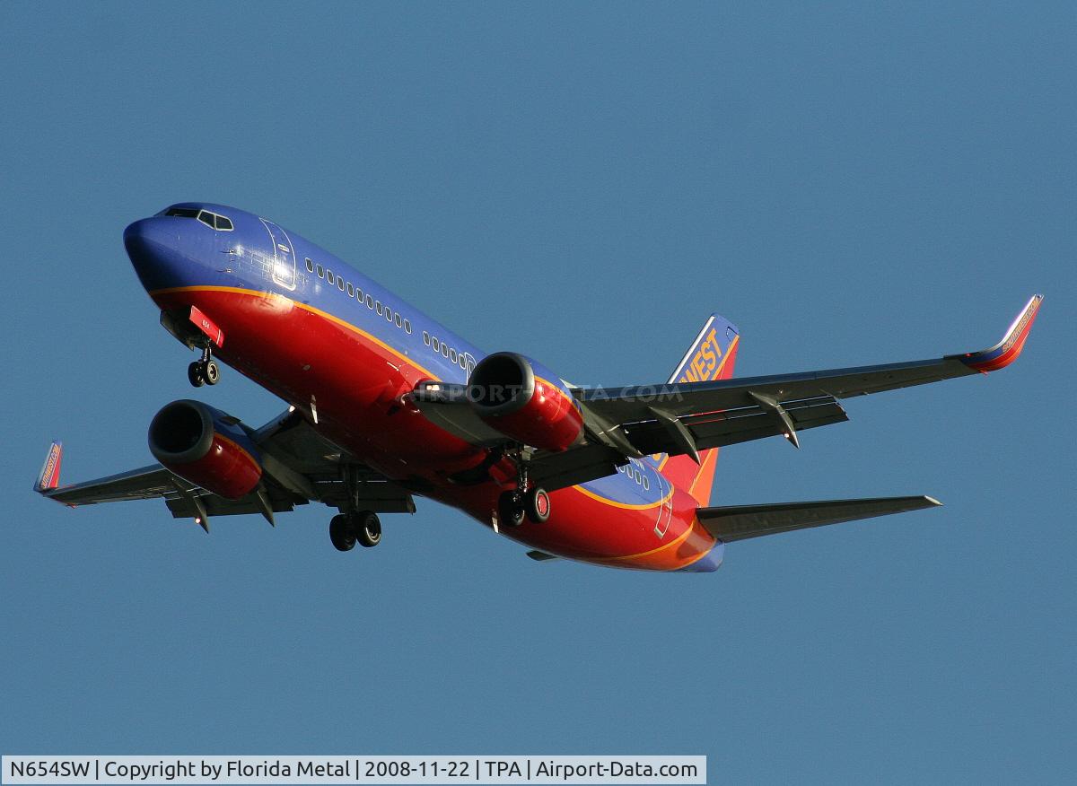 N654SW, 1997 Boeing 737-3H4 C/N 28399, Southwest 737-300