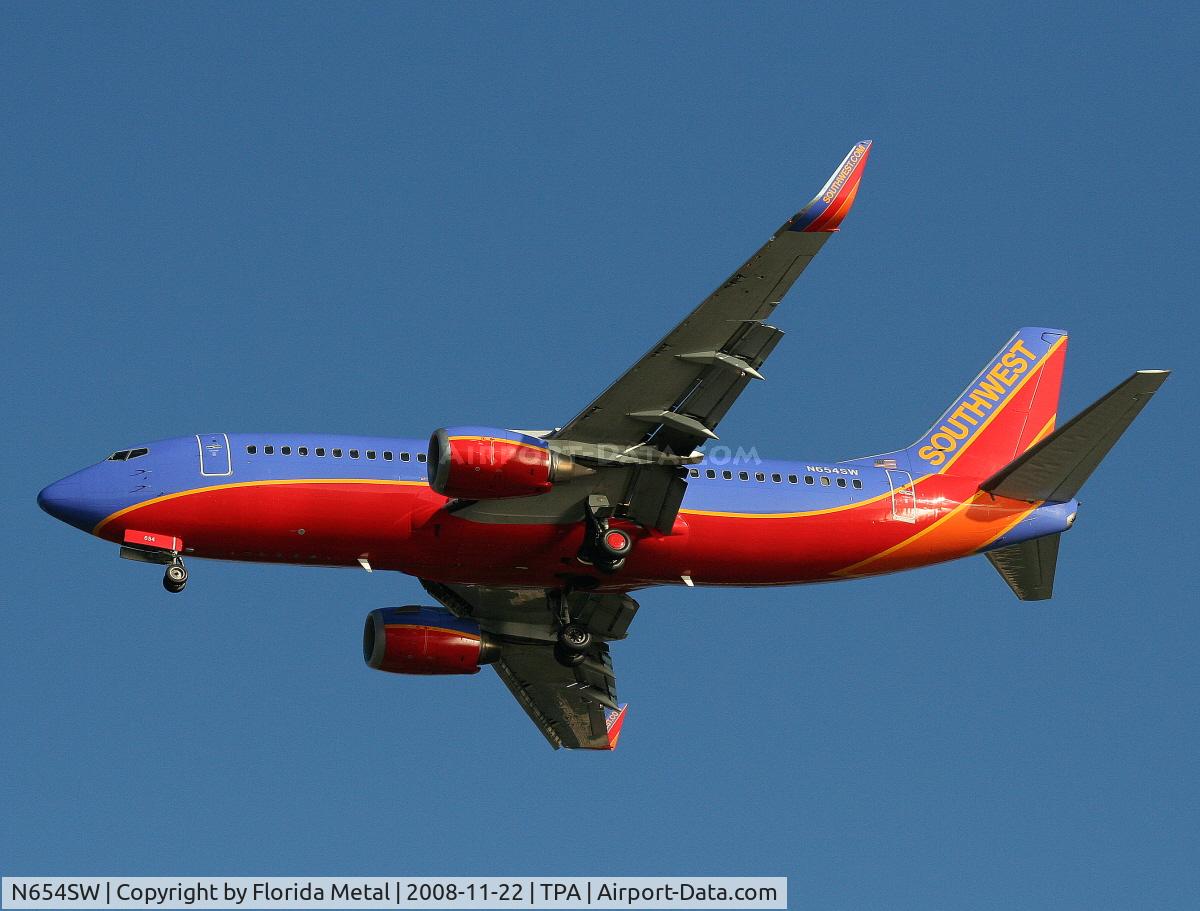 N654SW, 1997 Boeing 737-3H4 C/N 28399, Southwest 737-300