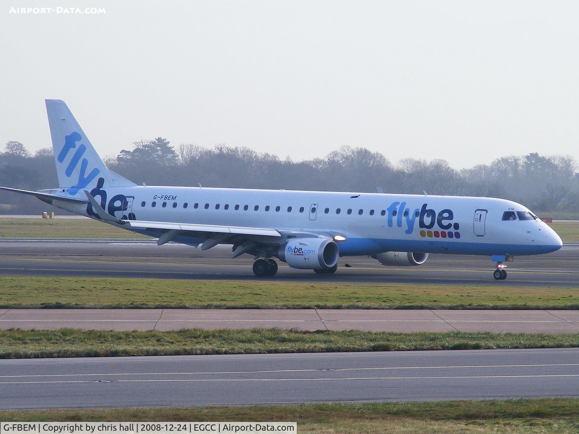 G-FBEM, 2008 Embraer 195LR (ERJ-190-200LR) C/N 19000204, flybe