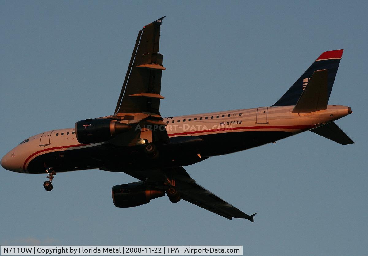 N711UW, 1999 Airbus A319-112 C/N 1033, US Airways A319