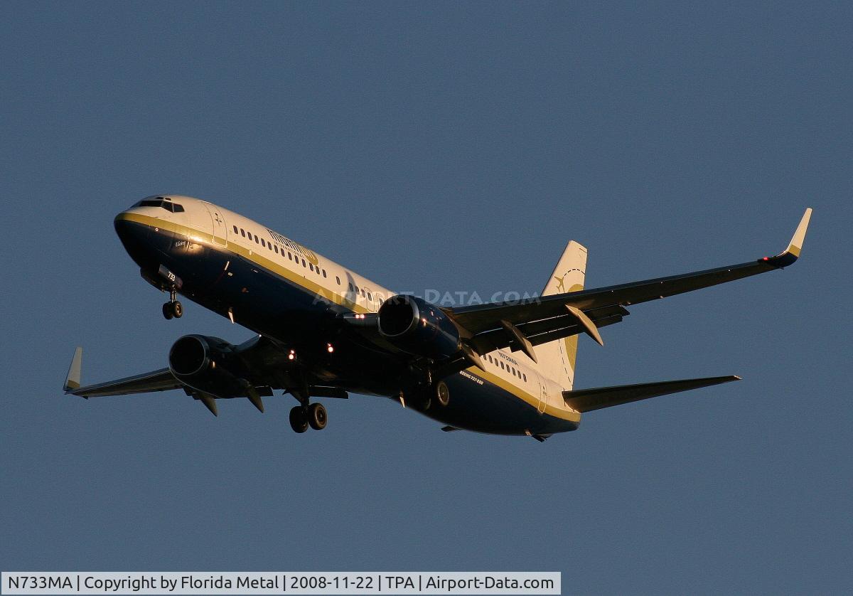 N733MA, 2001 Boeing 737-81Q C/N 30619, Miami Air 737-800