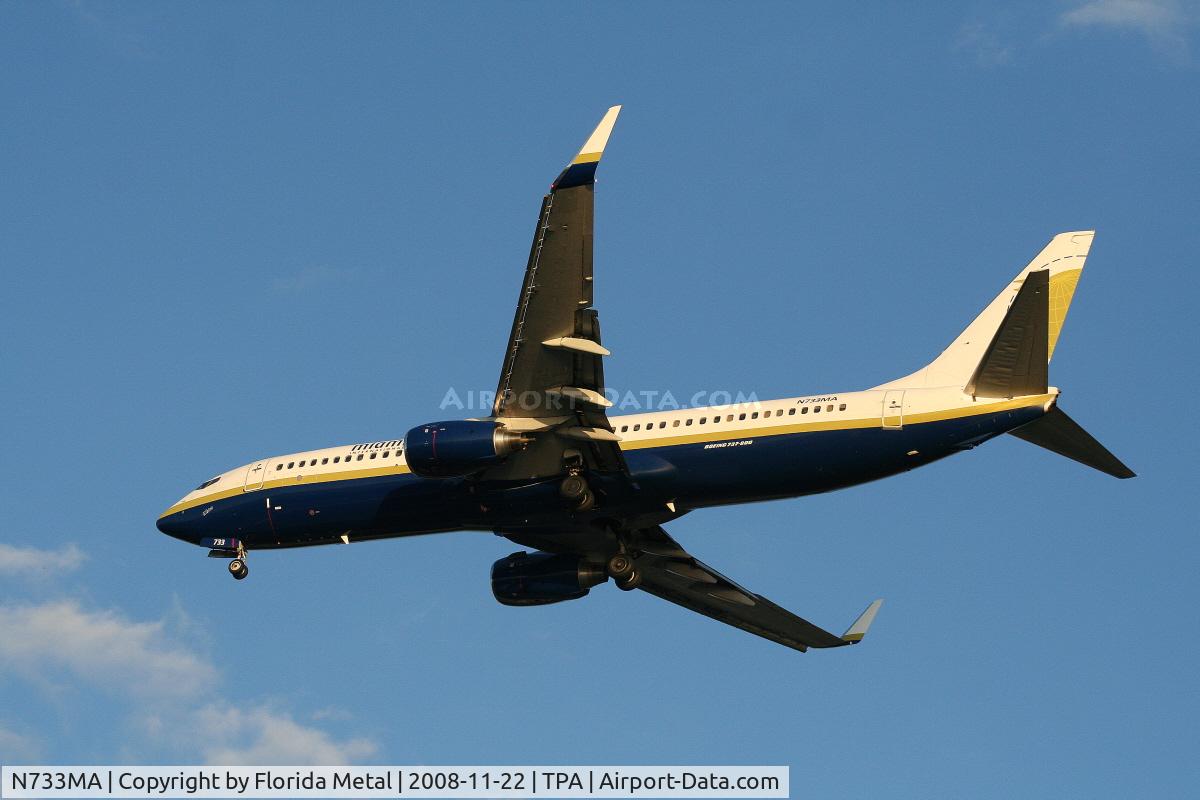 N733MA, 2001 Boeing 737-81Q C/N 30619, Miami Air 737-800