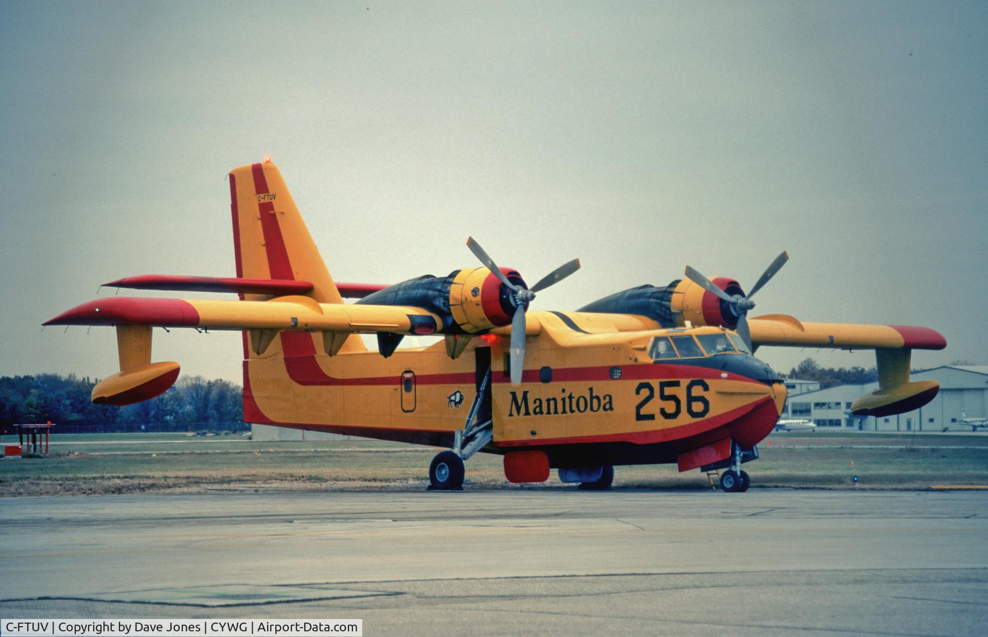 C-FTUV, 1970 Canadair CL-215-I (CL-215-1A10) C/N 1020, C-FTUV at Winnipeg October 2002