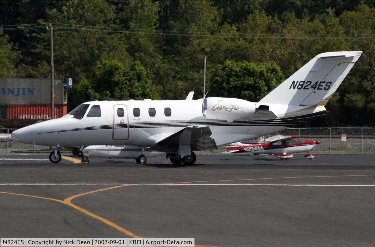 N824ES, 1994 Cessna 525 CitationJet CJ1 C/N 525-0066, KBFI (Uploaded in the previous shot as its initial owners reg N420CH)
