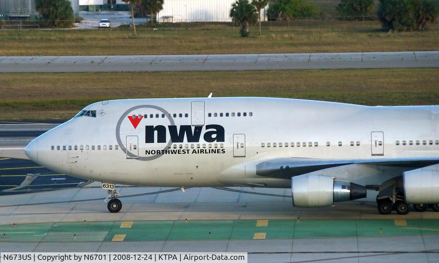 N673US, 1999 Boeing 747-451 C/N 30268, NW 744