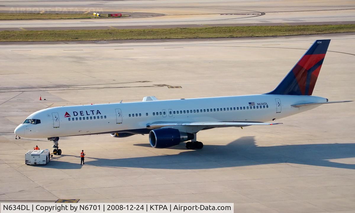 N634DL, 1988 Boeing 757-232 C/N 23615, Delta
