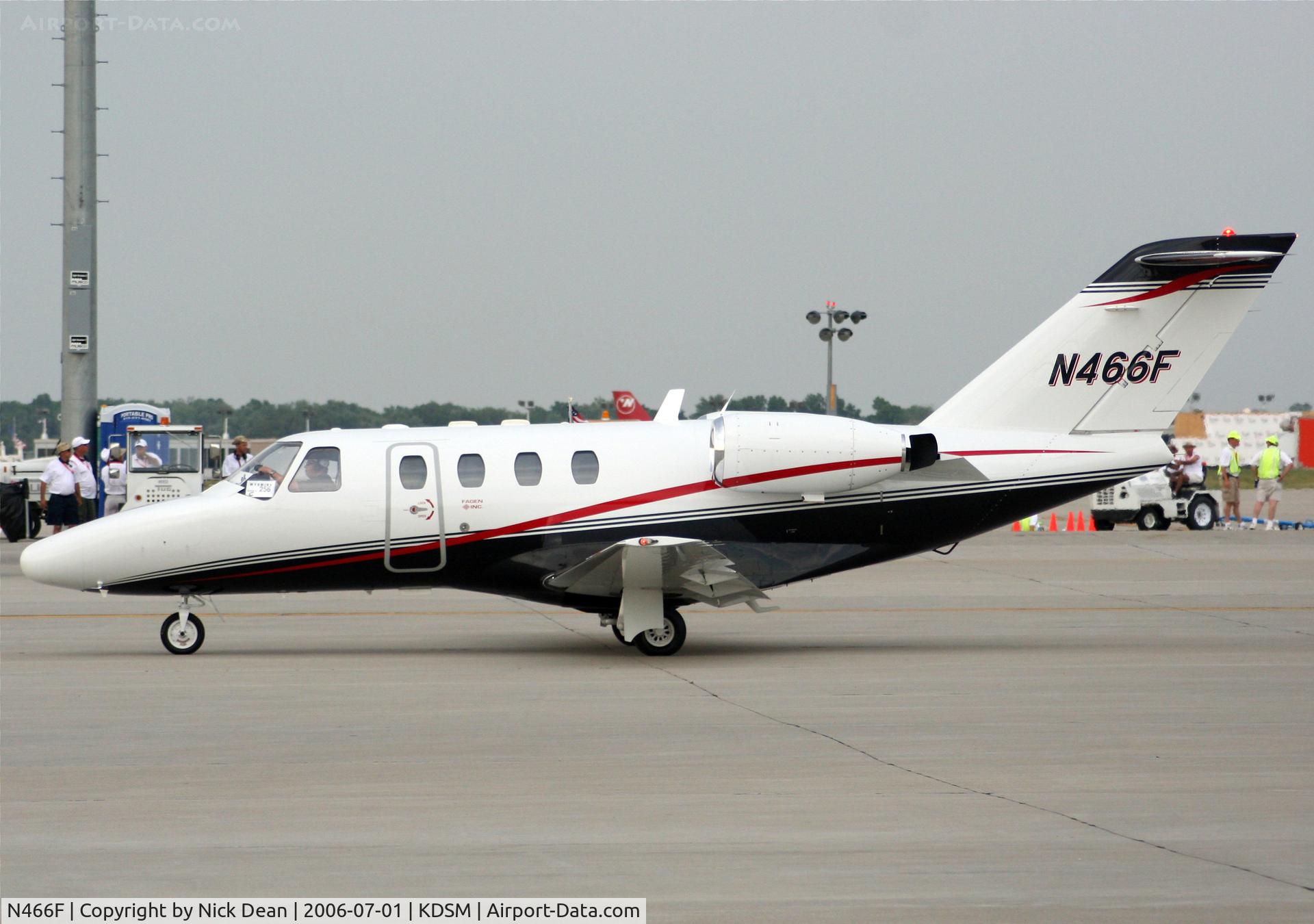 N466F, 1995 Cessna 525 CitationJet CJ1 C/N 525-0119, KDSM